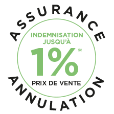 Garantie annulation, 1% prix du prix de vente